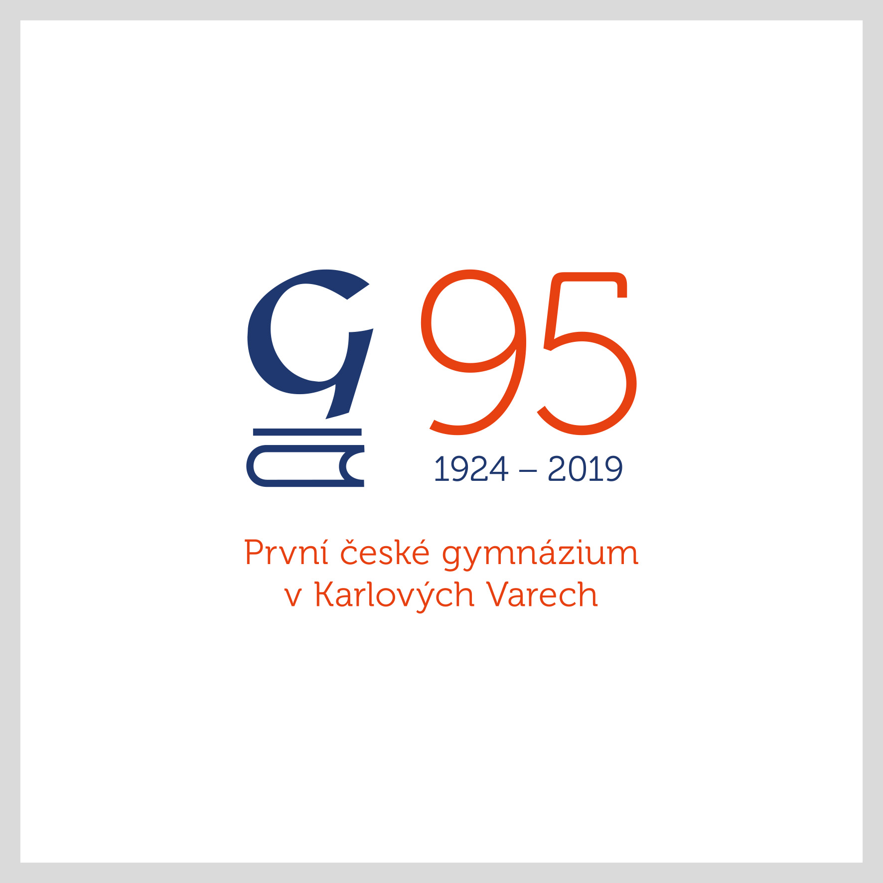 logo gymnázia, 95 let